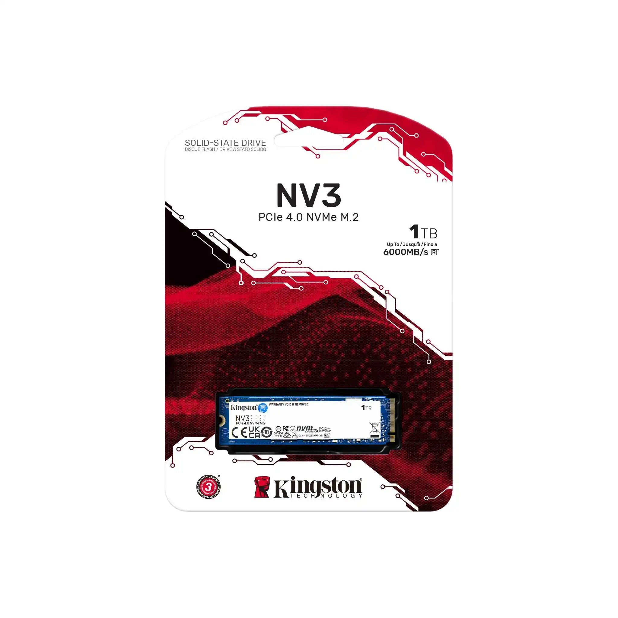Kingston NV3 PCIe 4.0 NVMe SSD - Vektra Computers LLC Kingston NV3 PCIe 4.0 NVMe SSD - Vektra Computers LLC